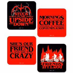 Out Of The Blue - 4 Dessous De Verres Stranger Things