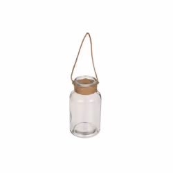 VASE DECO JUTE À SUSPENDRE 5X10CM Beige Ivoire Crème Écru Naturel Taupe