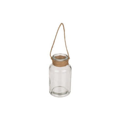 VASE DECO JUTE À SUSPENDRE 5X10CM  Beige Ivoire Crème Écru Naturel Taupe