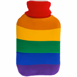 Bouillotte traditionnelle Pride 100% polyester Dimensions : environ 34 x 18 cm Capacité 2 litres