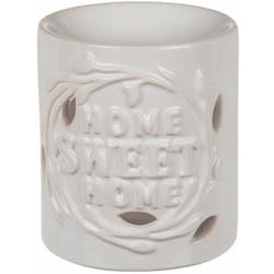 Out Of The Blue - Brûle-Parfum home sweet home en céramique blanche