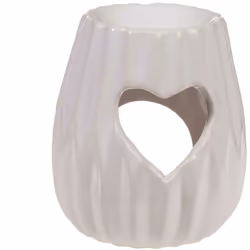 Brûle-Parfum coeur en céramique Brûleur en céramique pour faire fondre la cire aromatique, parfums à bruler et huiles essenti ...