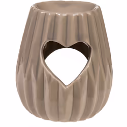 Brûle-Parfum coeur en céramique Brûleur en céramique pour faire fondre la cire aromatique, parfums à bruler et huiles essenti ...