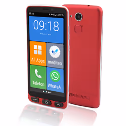 Olympia Neo, 14 cm (5.5"), 2 Go, 16 Go, 8 MP, Android 10.0, Noir, Rouge