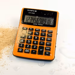 Olympia LCD 1000P, Bureau, Calculatrice basique, 12 chiffres, 1 lignes, Noir, Orange