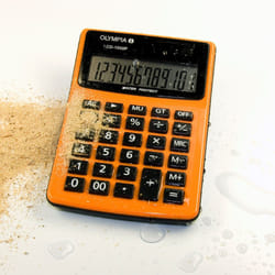 Olympia LCD 1000P calculatrice Bureau Calculatrice basique Noir, Orange