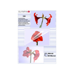 Olympia 1x100 DIN A5 80 micron pochette plastique 100 pièce(s)