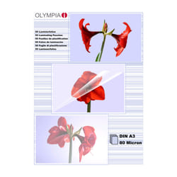 Olympia 1x50 DIN A3 80 micron pochette plastique 50 pièce(s)