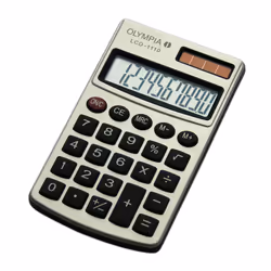 Olympia LCD 1110, Poche, Calculatrice basique, 10 chiffres, 1 lignes, Argent