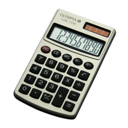 Olympia LCD 1110 calculatrice Poche Calculatrice basique Argent