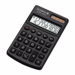 Olympia LCD 1110, Poche, Calculatrice basique, 10 chiffres, 1 lignes, Noir