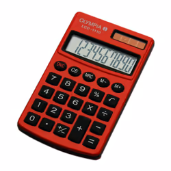 Olympia LCD 1110, Poche, Calculatrice basique, 10 chiffres, 1 lignes, Rouge