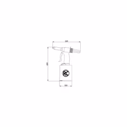 Rodcraft Outil de pose de rivets - Modèle 6700 - Pour les rivets aveugles standard (cuivre et aluminium). Faible consommation ...
