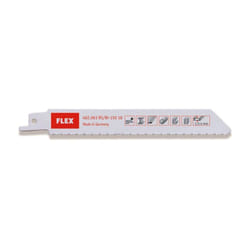5 x Lame de scie sabre pour métaux et tôle L150 mm - dents 18 pouce - Flex