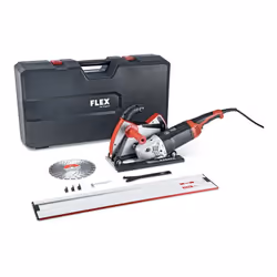 Présentation Kit meuleuse d'angle 2600W L 26-6 230 TK-S Carter d'aspiration DCG AG 230 Règle de guidage 800 mm Plaque de base ...