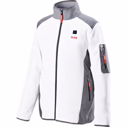 Veste polaire thermique Flex TF Blanc 10,8/18V, de qualité, chaud et équipé de diverses poches. Matériau respirant, extrêmeme ...
