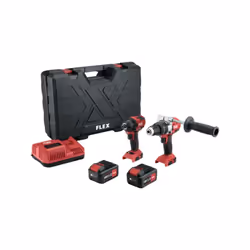 Description SET Perceuse percussion PD 2G 18.0-EC + Visseuse à chocs ID 1/4' 18.0-EC Flex Visseuse / perceuse à percussion su ...