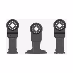 3 pièces de lames de scie Système Starlock Dents progressives pour des coupes nettes et précises Convient aux bois, métal Le ...