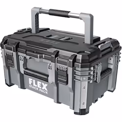 FLEX - BOÎTE À OUTILS EMPILABLE DE TAILLE MOYENNE - RANGEMENT POUR OUTILS ET ACCESSOIRES EN PLASTIQUE RÉSISTANT AUX CHOCS AVE ...