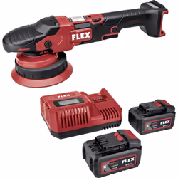 Flex Polisseuse orbitale sans fil à rotation libre XFE 15 150 18-EC Set 18V (533021) Aussi puissant qu’une polisseuse filaire ...