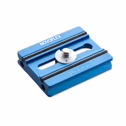 Novoflex QPL SLIM 50, Plaque de montage, Bleu, 50 mm, 39 mm, 32 g