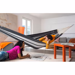AMAZONAS AZ-1019800 hamac Hamac suspendu 3 personne(s) Coton, Polyester Argent