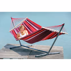 AMAZONAS AZ-4220000 hamac Hamac avec cadre 1 personne(s) Coton, Polyester, Acier Multicolore