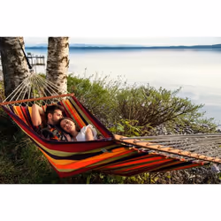 AMAZONAS AZ-1065700 hamac Hamac suspendu 2 personne(s) Coton, Polyester Multicolore