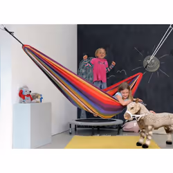 AMAZONAS AZ-1012110 hamac Hamac suspendu 1 personne(s) Coton, Polyester Multicolore