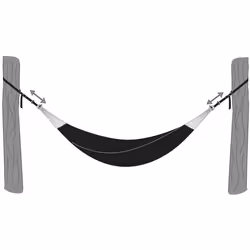 AMAZONAS AZ-3025002 accessoire de hamac Collier Noir Aluminium, Polyester, Acier 200 kg