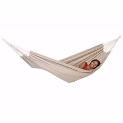 AMAZONAS AZ-1018640, Hamac suspendu, 200 kg, 2 personne(s), Coton, Polyester, Sable, 3400 mm