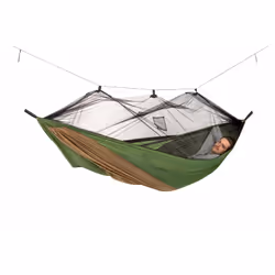 AMAZONAS Adventure Moskito, Hamac suspendu, 150 kg, 1 personne(s), Nylon, Vert, 3050 mm