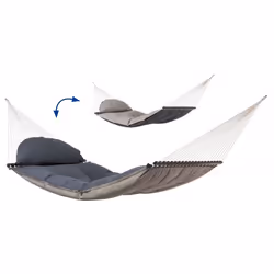 AMAZONAS AZ-1960010, Hamac suspendu, 200 kg, 2 personne(s), Polyester, Polypropylène (PP), Taupe, 3650 mm