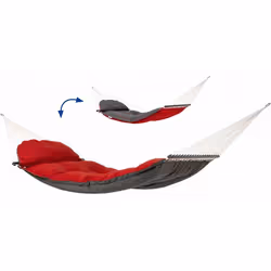 AMAZONAS AZ-1960015, Hamac suspendu, 200 kg, 2 personne(s), Polyester, Polypropylène (PP), Gris, Rouge, 3650 mm