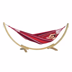 AMAZONAS AZ-6010125, Hamac avec cadre, 150 kg, 1 personne(s), Coton, Polyester, Multicolore, Bois