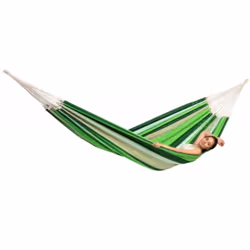 Paradiso oliva, hamac brésilien XXL, surface de couchage 250 x 175 cm, longueur totale 360 cm, capacité de charge 200 kg, lon ...
