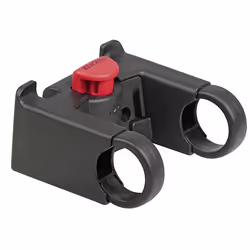 KLICKfix Support Guidon, Adaptateur de montage de guidon, Noir, Rouge