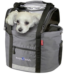 KLICKfix Doggy Shopper Devant Sacoche pour bicyclette 24 L Gris