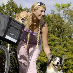 KLICKfix Doggy Shopper Devant Sacoche pour bicyclette 24 L Gris - Vue supplémentaire 10