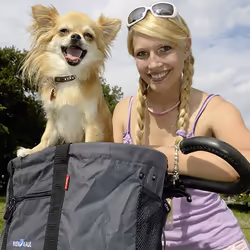 KLICKfix Doggy Shopper Devant Sacoche pour bicyclette 24 L Gris - Vue supplémentaire 5