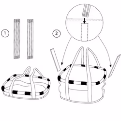 KLICKfix Bikebasket Devant Panier de vélo 15 L Aluminium, Tissu Noir - Vue supplémentaire 5