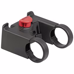 KLICKfix Support Guidon oversize, Adaptateur de montage de guidon, Noir, Rouge