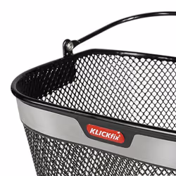 KLICKfix Uni Reflect Devant Panier de vélo 16 L Noir