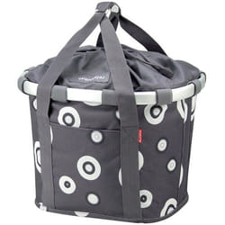 KLICKfix Bikebasket Devant Panier de vélo 15 L Aluminium, Polyester Noir, Gris, Blanc