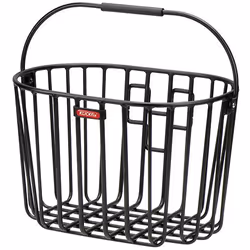 KLICKfix Alumino, Devant, Panier de vélo, Aluminium, Noir, 16 L, 7 kg