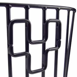 KLICKfix Alumino Devant Panier de vélo 16 L Aluminium Noir