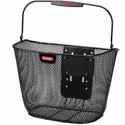 KLICKfix Uni Basket Plus, Devant, Panier de vélo, Noir, 18 L, 7 kg, 270 mm