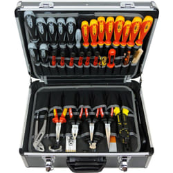 Valise à outils en aluminium vide, grande capacité max. 24 kg, Boîte, 440-L - Famex