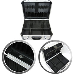 Famex - Valise à outils en aluminium - grande capacité - vide 702-L