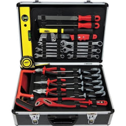 Mallette à outils universelle - FAMEX - 744-98 - 4 pinces - 5 tournevis - 10 clés - Acier chrome-vanadium